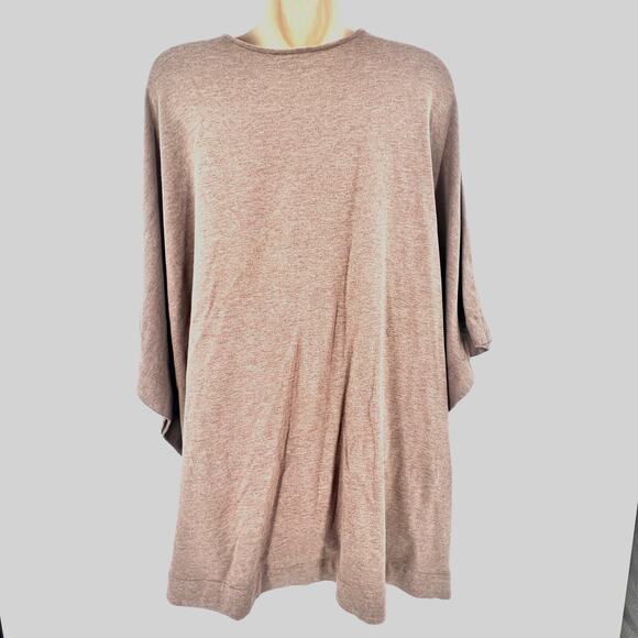 Pure Jill Top Women Brown M/L Pima Cotton Blend Minimalist Cozy Cozycore Soft - Picture 4 of 8